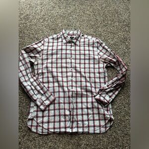 J. Crew Red white and blue button down